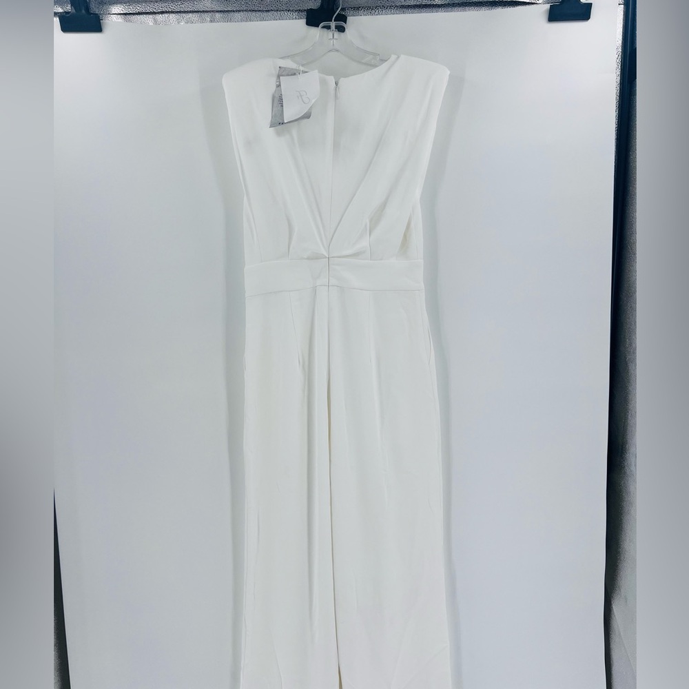 Fehaute white sleeveless jumpsuit new size 6 - Picture 10 of 13